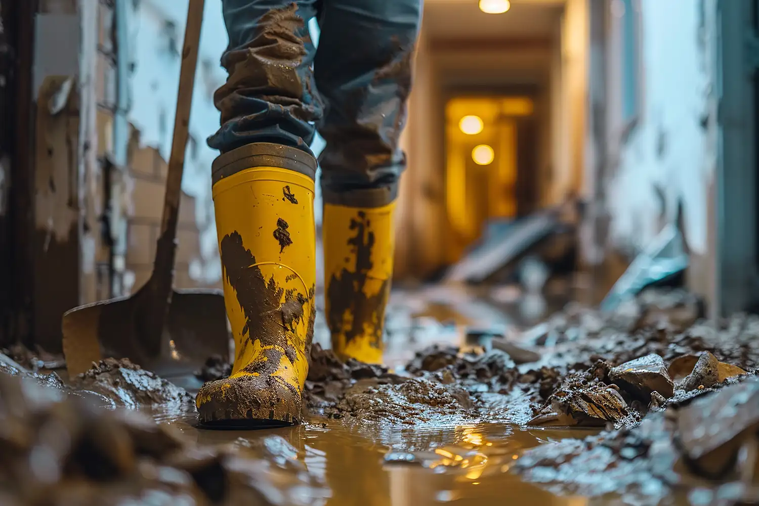 shoes in the mud