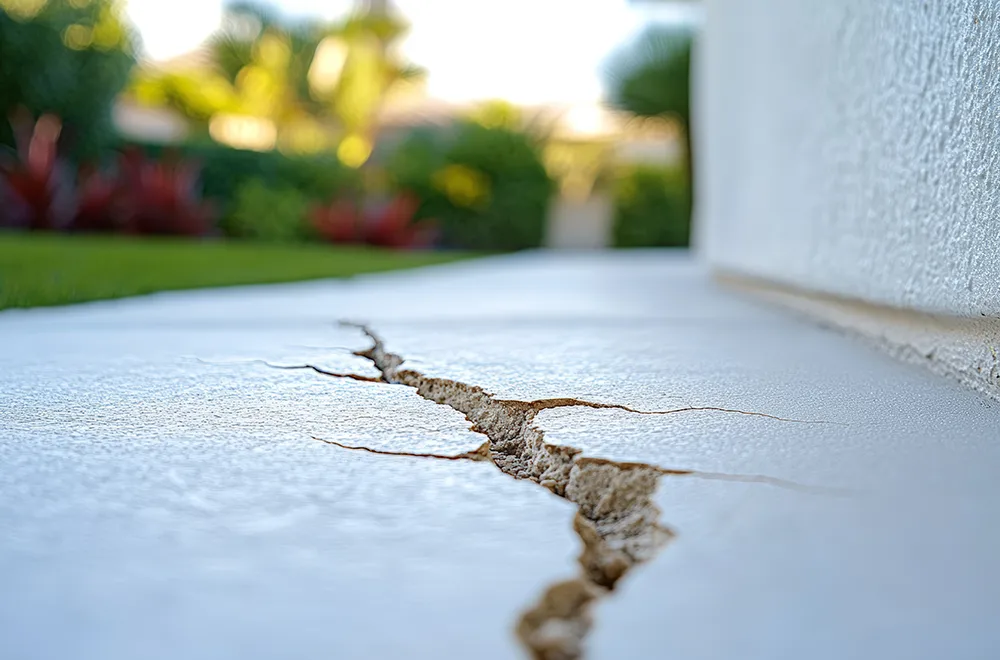 cracks in a houses foundation