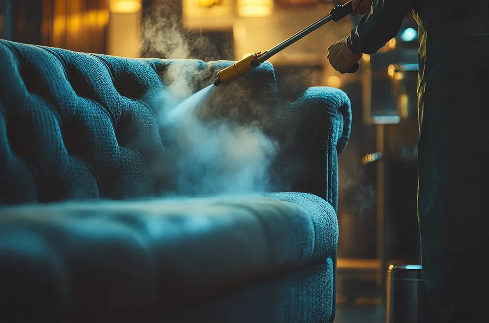 shooting-odor-onto-a-couch cleaning odor from a couch