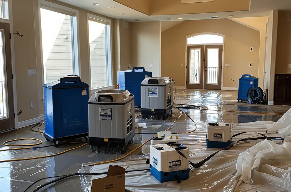 drying out a house with water extractors