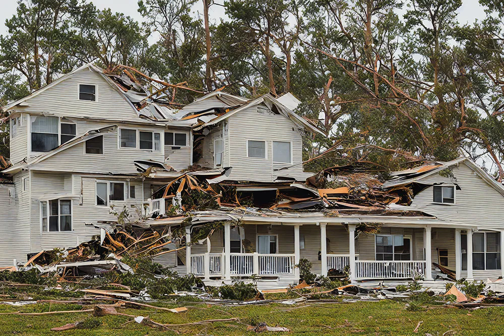 restoration-challenge-jenks a house damaged by a storm