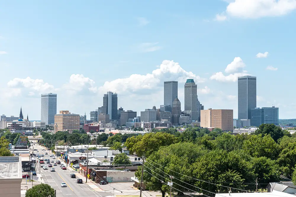 tulsa skyline in the day