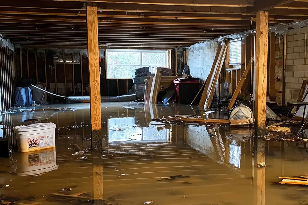 water in a basement