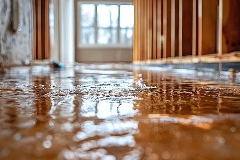 water standing in a house