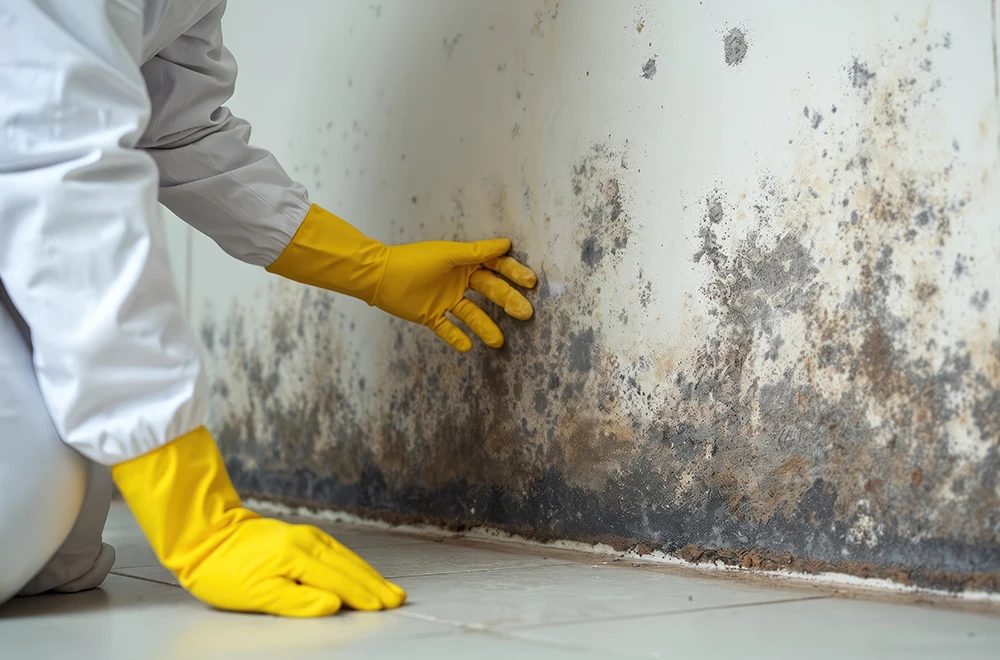 commercial-mold-services mold growing on the wall